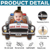 Custom Photo Car Visor Clip - Personalized Birthday Gifts For Dad, Grandpa - Loved Every Mile Driven