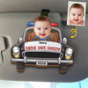 Custom Photo Car Visor Clip - Personalized Birthday Gifts For Dad, Grandpa - Loved Every Mile Driven