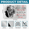 Custom Photo Aluminum Wallet Card - Personalized Anniversary Wedding Gifts For Husband And Wife, Him And Her - Forever Starts With Us