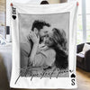 Custom Photo Blanket - Personalized Anniversary Wedding Gifts For Husband And Wife, Him And Her - Lucky Looks Good On Us