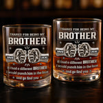 Custom Whiskey Glass - Personalized Birthday Gifts For Brothers, Siblings - Same Roots, Same Ride