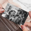 Custom Photo Metal Wallet Card - Personalized Anniversary Wedding Gifts For Husband And Wife, Him And Her - Together Feels Calm And True
