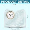 Custom Acrylic Desk Clock - Personalized Anniversary Wedding Gifts For Husband And Wife, Him And Her - Choosing Each Other Every Morning