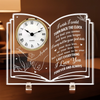 Custom Acrylic Desk Clock - Personalized Anniversary Wedding Gifts For Husband And Wife, Him And Her - Choosing Each Other Every Morning