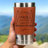 Custom Printed Leather Tumbler - Personalized Anniversary Wedding Gifts For Husband And Wife, Him And Her - Love Built On Small Moments
