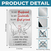 Custom Aluminum Wallet Card - Personalized Anniversary Wedding Gifts For Husband And Wife, Him And Her - Two Hearts Growing Forward