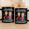 Custom Black Mug - Personalized Birthday Gifts For Brother - Chaos Runs In The Family