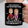 Custom Black Mug - Personalized Birthday Gifts For Brother - Chaos Runs In The Family