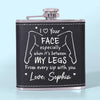 Custom Hip Flask - Personalized Anniversary Wedding Gifts For Husband And Wife, Him And Her - Love Feels Simple With You