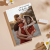 Custom Photo Vertical Rectangle Shaped Building Brick Blocks - Personalized Anniversary Wedding Gifts For Husband And Wife, Him And Her - Our Love Keeps Finding Ways