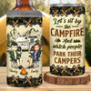 Custom 4 In 1 Can Cooler Tumbler - Personalized Birthday Camping Gifts For Campers, Husband And Wife, Him And Her - Camp Life, Couple Vibes