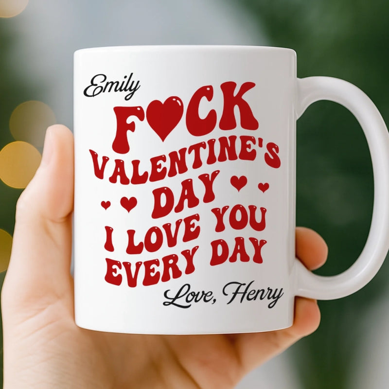 Custom Mug - Personalized Anniversary Valentine Wedding Gifts For Husband And Wife, Him And Her - My One And Only