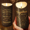 Custom LED Candle - Personalized Anniversary Wedding Gifts For Husband And Wife, Him And Her - Forever In This Glow