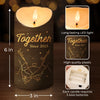 Custom LED Candle - Personalized Anniversary Wedding Gifts For Husband And Wife, Him And Her - Forever In This Glow