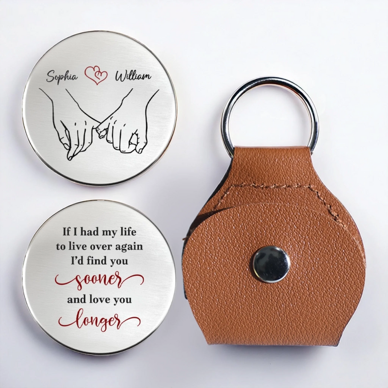 Custom Pocket Hug - Personalized Anniversary Wedding Gifts For Husband And Wife, Him And Her - Choosing Love Over And Over
