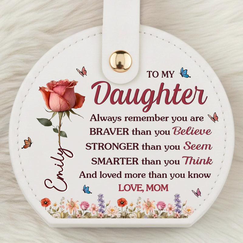 Custom Jewelry Box With Handle - Personalized Birthday Gifts For Mom, Daughter - Forever My Little Girl