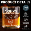 Custom Whiskey Glass - Personalized Anniversary Wedding Gifts For Husband And Wife, Him And Her - No Refunds, Forever Yours