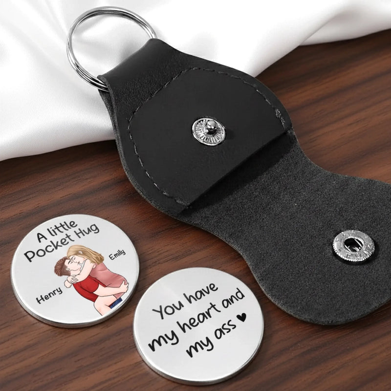 Custom Name Romantic Couple Gifts - Personalized Pocket Hug