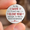 Custom Pocket Hug - Personalized Anniversary Christmas Wedding Gifts For Husband And Wife, Him And Her - A Piece Of Me For You To Hold