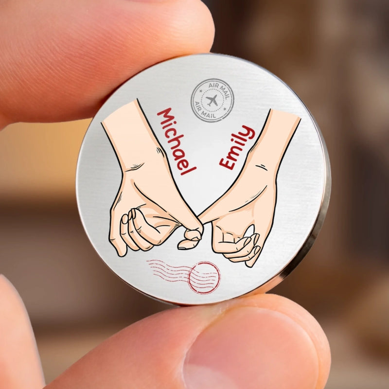 Custom Pocket Hug - Personalized Anniversary Wedding Gifts For Husband And Wife, Him And Her - Together Makes Sense Always