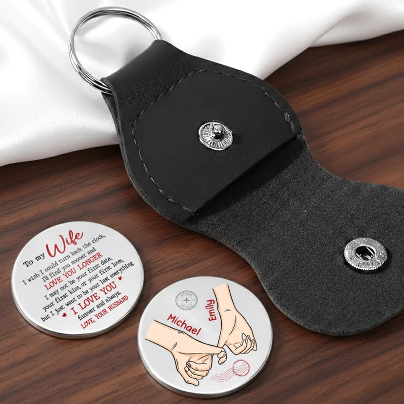 Custom Pocket Hug - Personalized Anniversary Wedding Gifts For Husband And Wife, Him And Her - Together Makes Sense Always
