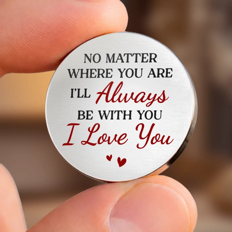 Custom Pocket Hug - Personalized Anniversary Wedding Gifts For Husband And Wife, Him And Her - Love That Stays Gentle
