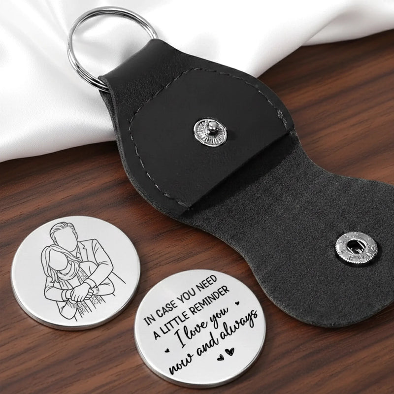Custom Photo Pocket Hug - Personalized Anniversary Wedding Gifts For Husband And Wife, Him And Her - Loving You Feels Like Home