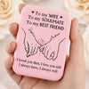 Custom LED Compact Makeup Mirror - Personalized Anniversary Wedding Gifts For Husband And Wife, Him And Her - My Favorite Love Story