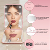 Custom LED Compact Makeup Mirror - Personalized Anniversary Wedding Gifts For Husband And Wife, Him And Her - My Favorite Love Story