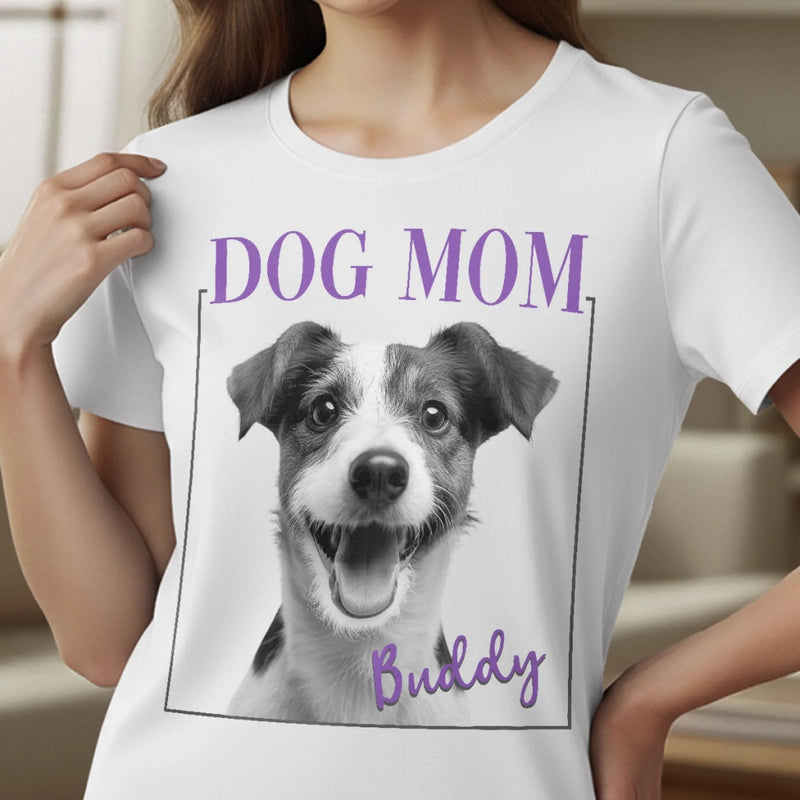 Custom Photo Unisex T-shirt, Premium T-shirt, Hoodie - Personalized Birthday Gifts For Dog Cat Lovers, Dog Dad And Mom, Cat Owners - Proud Cat Mom Energy