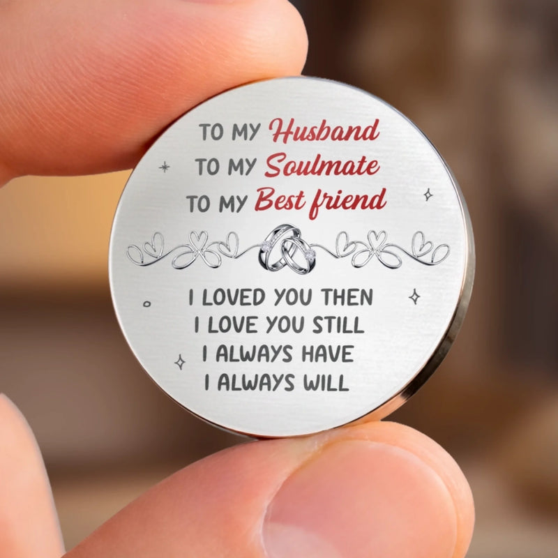 Custom Pocket Hug - Personalized Anniversary Wedding Gifts For Husband And Wife, Him And Her - My Heart Is Yours