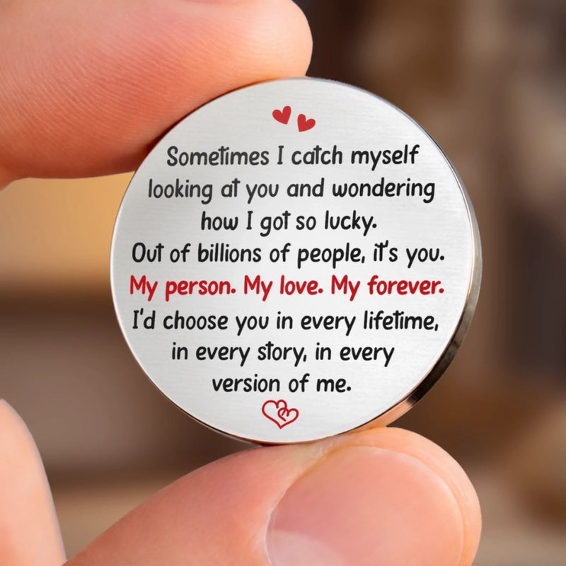 Custom Pocket Hug - Personalized Anniversary Wedding Gifts For Husband And Wife, Him And Her - My Favorite Passenger