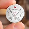 Custom Pocket Hug - Personalized Anniversary Wedding Gifts For Husband And Wife, Him And Her - With All My Love
