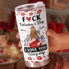 Custom Tumbler - Personalized Anniversary Wedding Gifts For Husband And Wife, Him And Her - Love You On Repeat