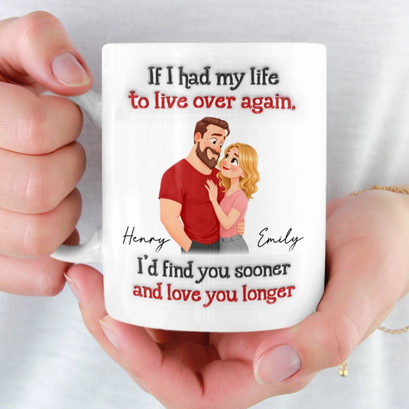 Custom Mug - Personalized Anniversary Wedding Gifts For Husband And Wife, Him And Her - Love Grows Here