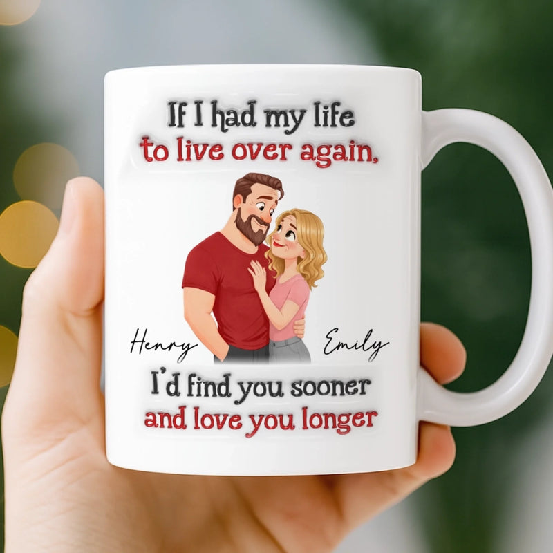Custom Mug - Personalized Anniversary Wedding Gifts For Husband And Wife, Him And Her - Love Grows Here