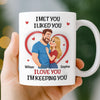 Custom 3D Inflated Effect Printed Mug - Personalized Anniversary Wedding Gifts For Husband And Wife, Him And Her - With You, Life’s Funnier