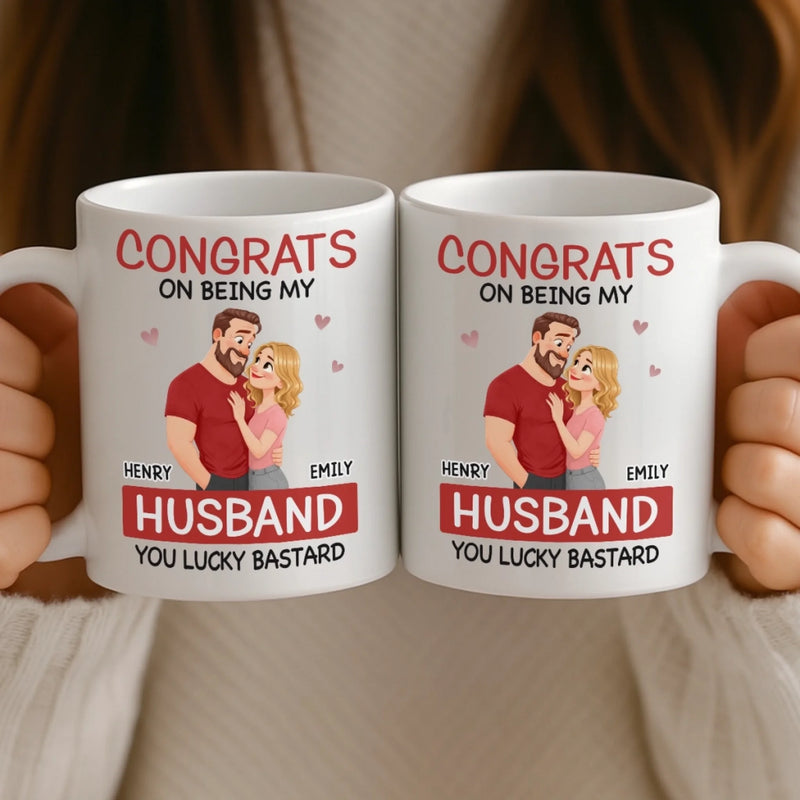 Custom Mug - Personalized Anniversary Wedding Gifts For Husband And Wife, Him And Her - Once Upon A Lifetime