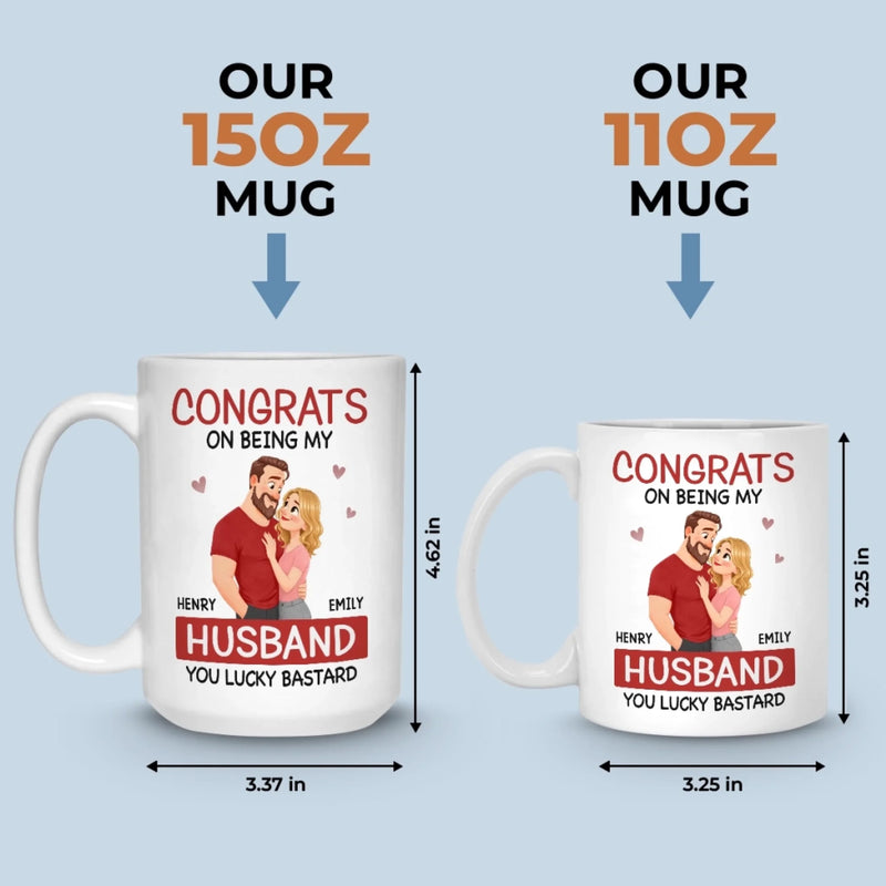 Custom Mug - Personalized Anniversary Wedding Gifts For Husband And Wife, Him And Her - Once Upon A Lifetime