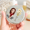 Custom Compact Mirror - Personalized Birthday Gifts For Daughter - Love She Can Carry Close