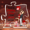 Custom Puzzle Shaped Acrylic Plaque - Personalized Anniversary Wedding Gifts For Husband And Wife, Him And Her - Destiny Brought You To Me
