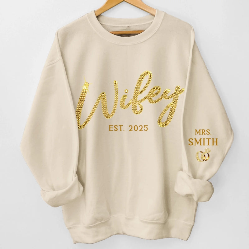Custom Unisex Sweatshirt, Hoodie With Design On Sleeve - Personalized Anniversary Wedding Gifts For Husband And Wife, Him And Her - You Make Life Feel Kinder