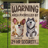 Custom Flag - Personalized Birthday Gifts For Dog Lovers, Dog Dad And Mom - Security Provided By Dogs