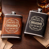 Custom Hip Flask Set - Personalized Anniversary Wedding Gifts For Husband And Wife, Him And Her - Love That Knows Home