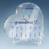 Custom Heart Shaped Acrylic Plaque - Personalized Mother's Day Gifts For Mom, Grandma -Two Generations One Love