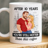 Custom Mug - Personalized Anniversary Wedding Gifts For Husband And Wife, Him And Her - Side By Side Feels Easy