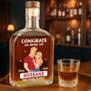 Custom Whiskey Bottle - Personalized Anniversary Wedding Gifts For Husband And Wife, Him And Her - Our Love Keeps Growing