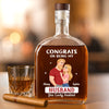 Custom Whiskey Bottle - Personalized Anniversary Wedding Gifts For Husband And Wife, Him And Her - Our Love Keeps Growing