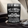 Custom Printed Leather Tumbler - Personalized Birthday Gifts For Brother - Forever Brothers Always Us