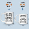 Custom Mug - Personalized Birthday Gifts For Brother - Brothers Built By Shared Memories
